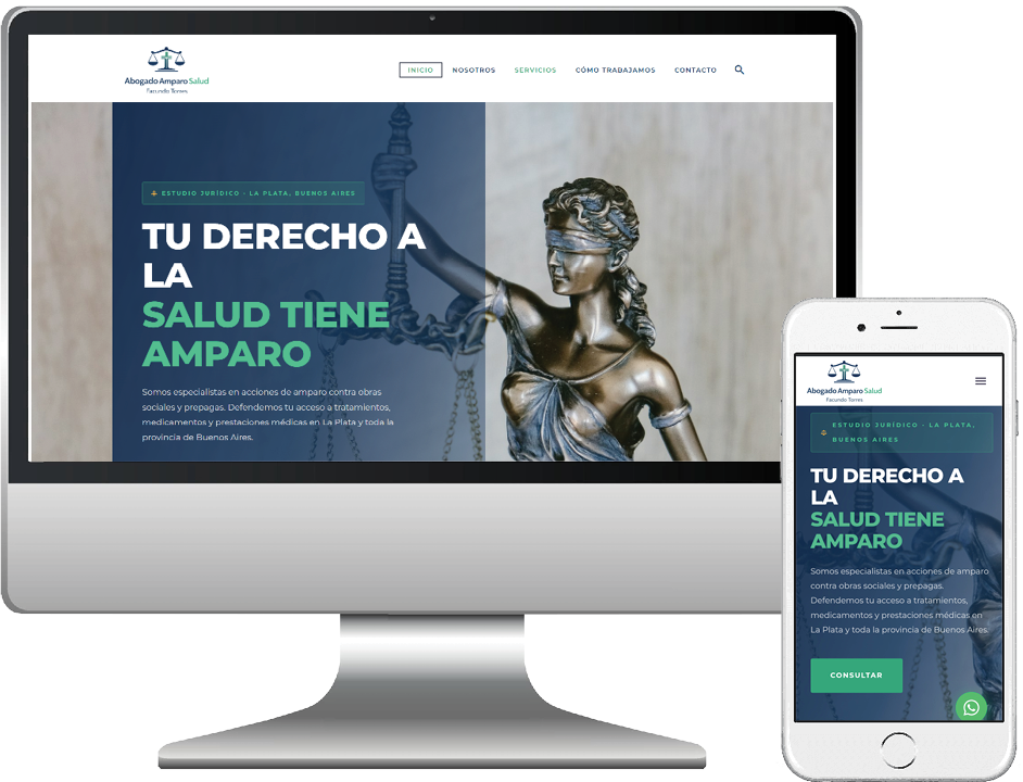 Abogado Amparo Salud · diseño web y marketing digital