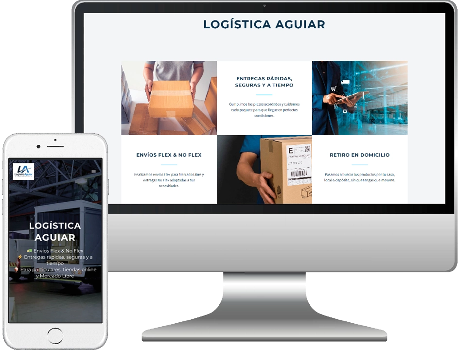 Caso de éxito marketing digital · Logística Aguiar