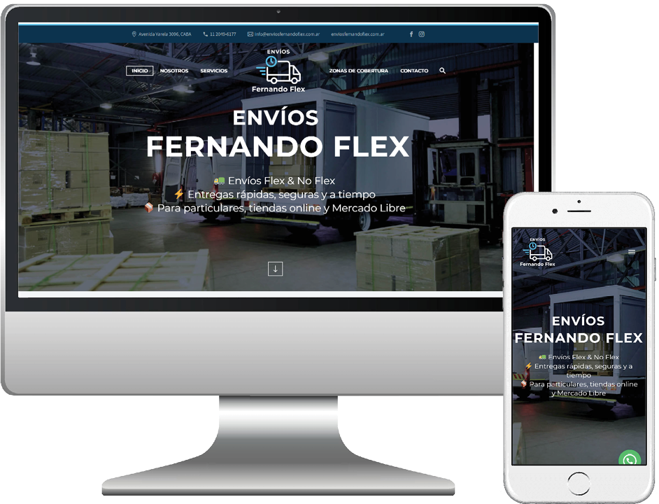 Envíos Fernando Flex · marketing digital Argentina Web Soluciones